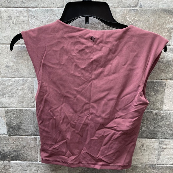 ❤️ ATHLETA VITA FREE DESERT ROSE CROPPED TEE TOP SIZE XS - Picture 5 of 6